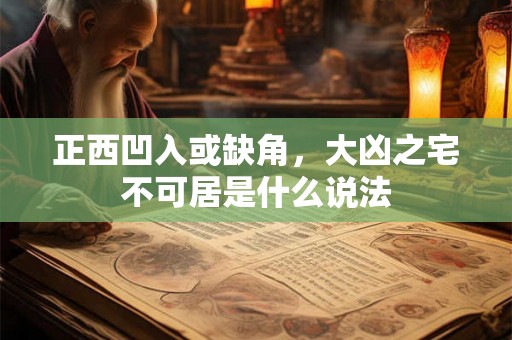 正西凹入或缺角,大凶之宅不可居是什么说法 正西凹入或缺角,大凶之宅不可居是什么说法