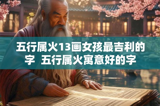 五行属火13画女孩最吉利的字 五行属火寓意好的字 五行属火13画女孩最吉利的字 五行属火寓意好的字