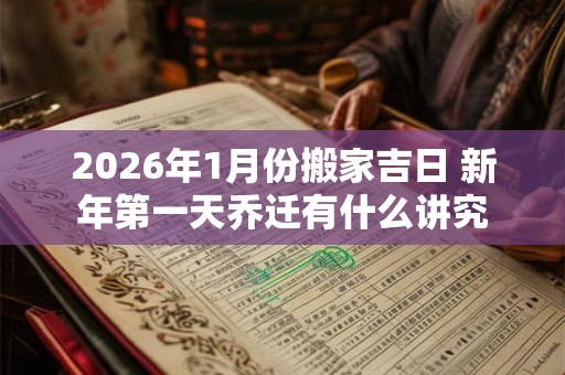 2026年1月份搬家吉日 新年第一天乔迁有什么讲究 2026年1月份搬家吉日 新年第一天乔迁有什么讲究