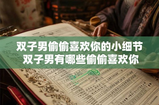 双子男偷偷喜欢你的小细节 双子男有哪些偷偷喜欢你的小细节 双子男偷偷喜欢你的小细节 双子男有哪些偷偷喜欢你的小细节