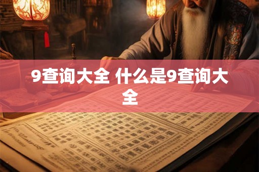 9查询大全 什么是9查询大全