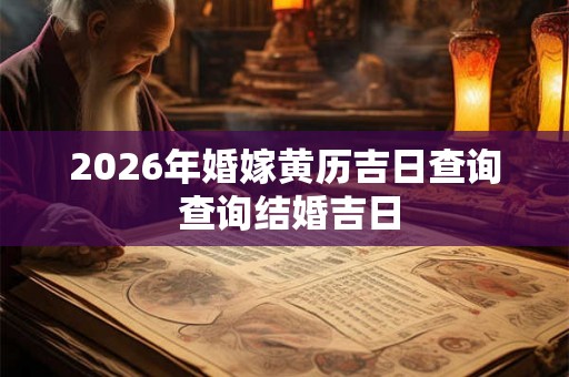 2026年婚嫁黄历吉日查询 查询结婚吉日 2026年婚嫁黄历吉日查询 查询结婚吉日