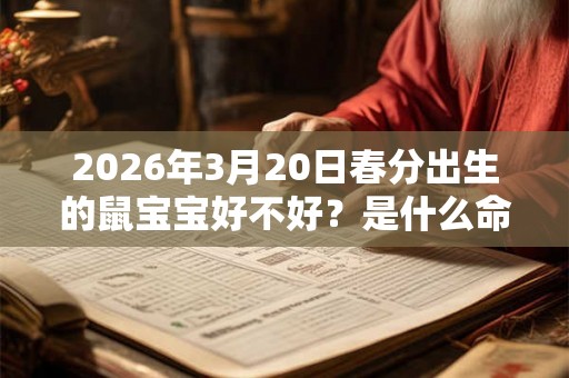 2026年3月20日春分出生的鼠宝宝好不好？是什么命？