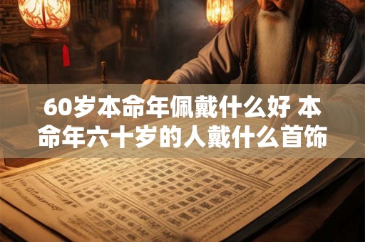 60岁本命年佩戴什么好 本命年六十岁的人戴什么首饰好