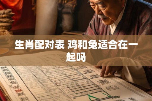 生肖配对表 鸡和兔适合在一起吗