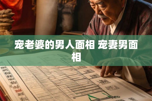 宠老婆的男人面相 宠妻男面相