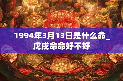 1994年3月13日是什么命_戊戌命命好不好
