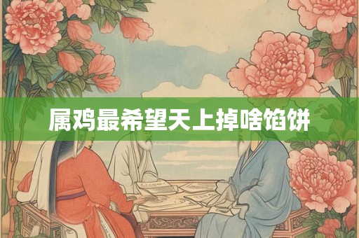 属鸡最希望天上掉啥馅饼