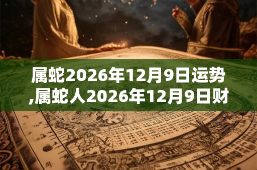 属蛇2026年12月9日运势,属蛇人2026年12月9日财运,生肖蛇2026年12月9日运势