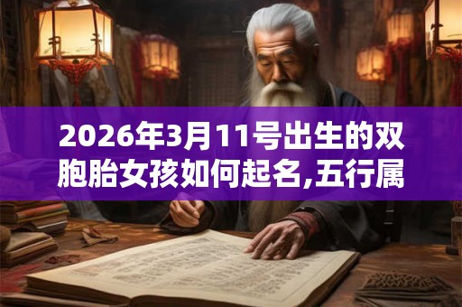 2026年3月11号出生的双胞胎女孩如何起名,五行属什么？
