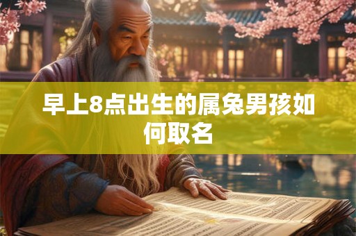 早上8点出生的属兔男孩如何取名 早上8点出生的属兔男孩如何取名