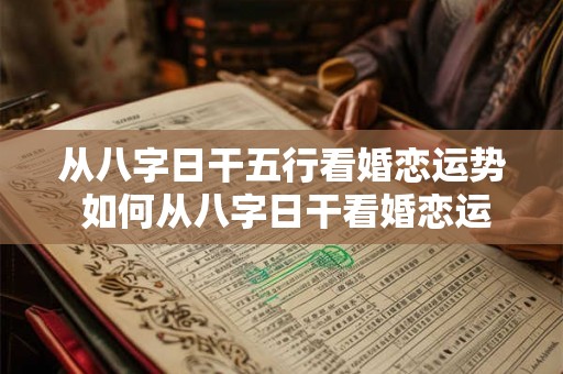 从八字日干五行看婚恋运势 如何从八字日干看婚恋运