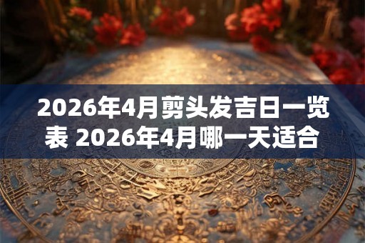 2026年4月剪头发吉日一览表 2026年4月哪一天适合剪头发 2026年4月剪头发吉日一览表 2026年4月哪一天适合剪头发