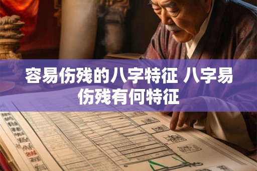 容易伤残的八字特征 八字易伤残有何特征