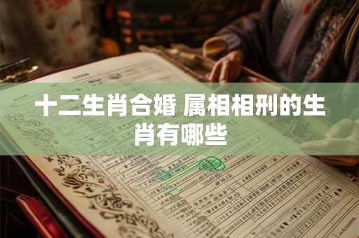十二生肖合婚 属相相刑的生肖有哪些