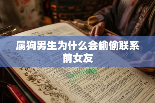 属狗男生为什么会偷偷联系前女友
