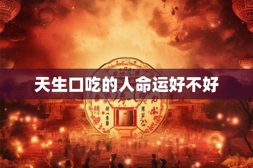 天生口吃的人命运好不好