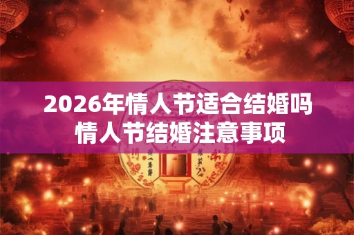 2026年情人节适合结婚吗 情人节结婚注意事项 2026年情人节适合结婚吗 情人节结婚注意事项