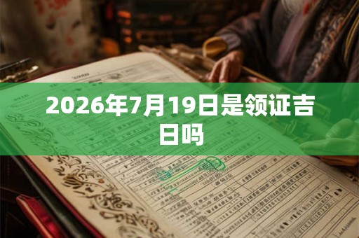 2026年7月19日是领证吉日吗