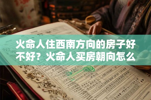 火命人住西南方向的房子好不好？火命人买房朝向怎么选？