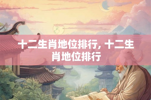 十二生肖地位排行, 十二生肖地位排行