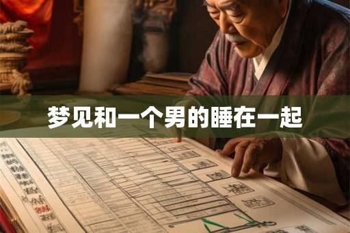 梦见和一个男的睡在一起