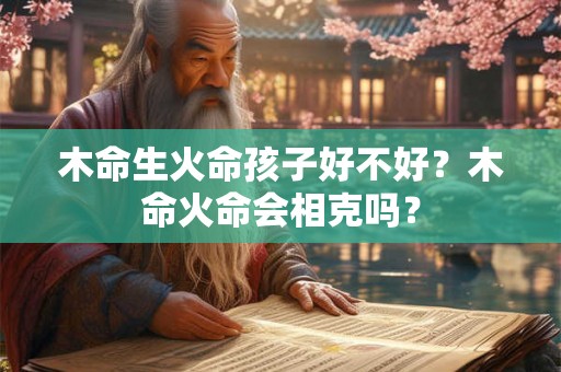 木命生火命孩子好不好？木命火命会相克吗？