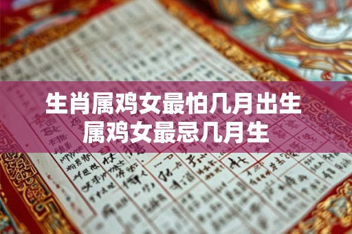 生肖属鸡女最怕几月出生 属鸡女最忌几月生