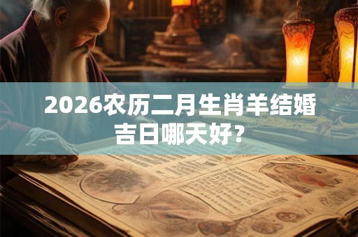 2026农历二月生肖羊结婚吉日哪天好？