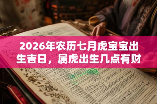 2026年农历七月虎宝宝出生吉日，属虎出生几点有财运？