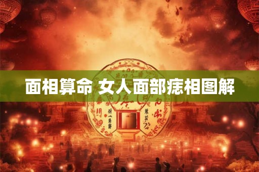 面相算命 女人面部痣相图解 面相算命 女人面部痣相图解