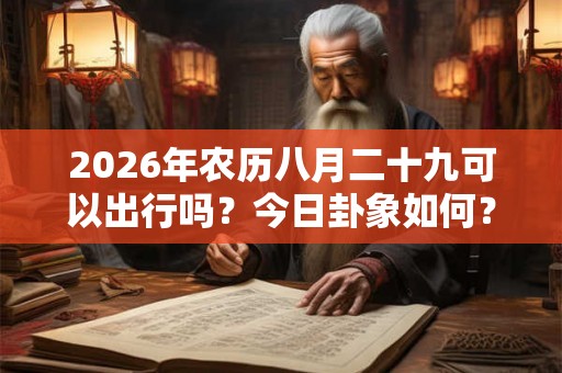2026年农历八月二十九可以出行吗？今日卦象如何？
