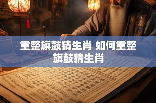 重整旗鼓猜生肖 如何重整旗鼓猜生肖