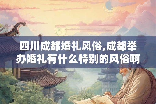 四川成都婚礼风俗,成都举办婚礼有什么特别的风俗啊 四川成都婚礼风俗,成都举办婚礼有什么特别的风俗啊