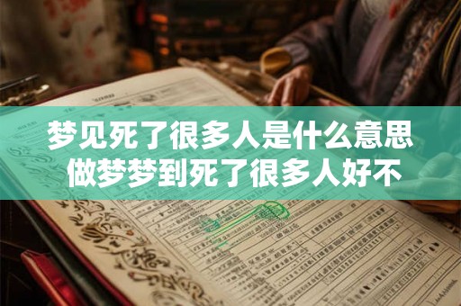 梦见死了很多人是什么意思 做梦梦到死了很多人好不好