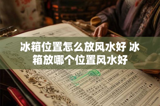 冰箱位置怎么放风水好 冰箱放哪个位置风水好 冰箱位置怎么放风水好 冰箱放哪个位置风水好