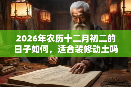2026年农历十二月初二的日子如何，适合装修动土吗？