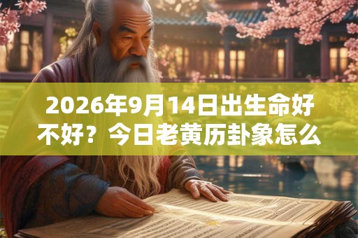 2026年9月14日出生命好不好？今日老黄历卦象怎么样？