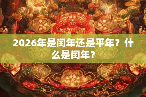 2026年是闰年还是平年?什么是闰年? 2026年是闰年还是平年?什么是闰年?