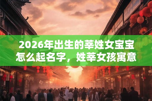 2026年出生的莘姓女宝宝怎么起名字，姓莘女孩寓意好的名字