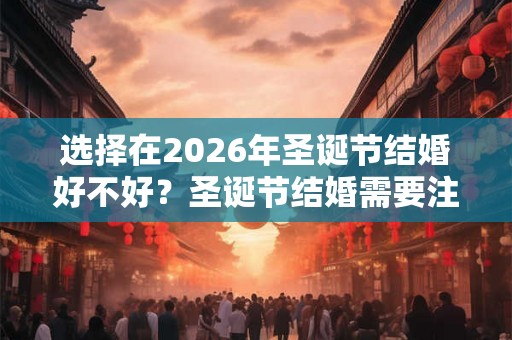 选择在2026年圣诞节结婚好不好？圣诞节结婚需要注意些什么？