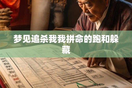 梦见追杀我我拼命的跑和躲藏 梦见追杀我我拼命的跑和躲藏