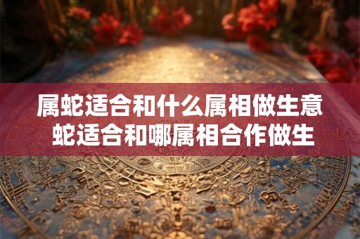 属蛇适合和什么属相做生意 蛇适合和哪属相合作做生意