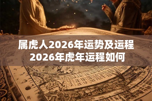 属虎人2026年运势及运程 2026年虎年运程如何 属虎人2026年运势及运程 2026年虎年运程如何