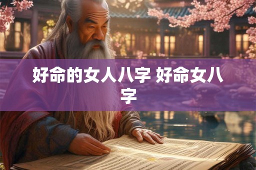 好命的女人八字 好命女八字 好命的女人八字 好命女八字
