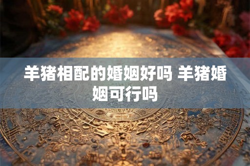羊猪相配的婚姻好吗 羊猪婚姻可行吗 羊猪相配的婚姻好吗 羊猪婚姻可行吗