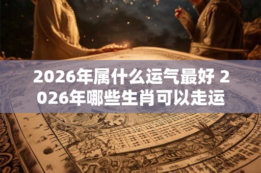 2026年属什么运气最好 2026年哪些生肖可以走运