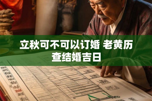 立秋可不可以订婚 老黄历查结婚吉日 立秋可不可以订婚 老黄历查结婚吉日