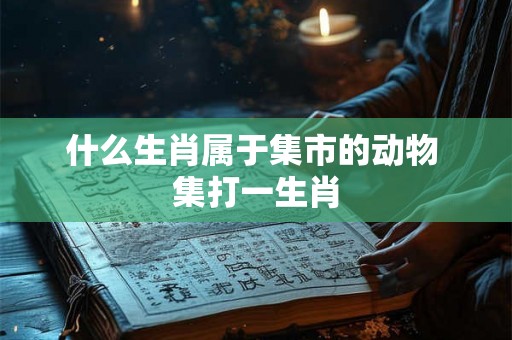 什么生肖属于集市的动物 集打一生肖 什么生肖属于集市的动物 集打一生肖