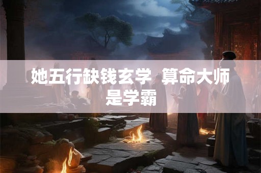 她五行缺钱玄学 算命大师是学霸 她五行缺钱玄学 算命大师是学霸